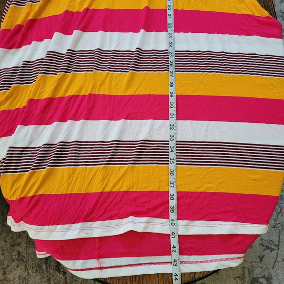 Lane Bryant Sharkbite Hem Striped Casual Dress Size Women's Plus Size 18/20 - Picture 11 of 13